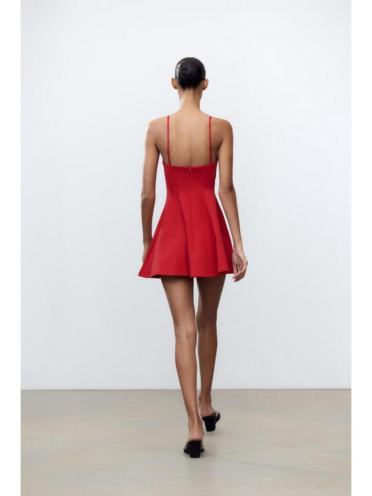 2025 Women's Spicy Girl Backless Slimming Sleeveless Short Dress, European & American Style