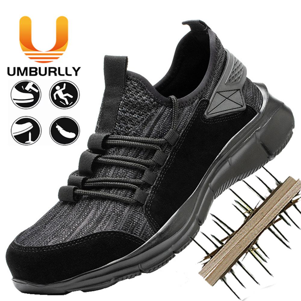 

Labor insurance shoes, soft and comfortable safety shoes, factory anti-smashing and anti-piercing men s and women s steel heads 36 чорний