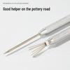 Beginner Pottery Needle Set: 7 Aluminum Detailing Tools for Sculpting Clay