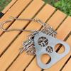 Adjustable BBQ Tripod Detachable Pot Tripod Set Camping Gear Camping Tripod  Outdoor Cooking