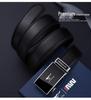 Men's High-End Cowhide Leather Belt with Automatic Buckle - Fashionable Gift for Young Professionals