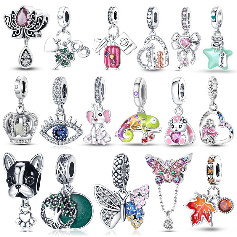 Pendant Charm Beads Fits Bracelets Bangle Necklace Women Luxury Diy Fine Dangle Bead Jewelry Party Festival Gifts