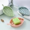 Bathroom Soap Dish Kit Leaf Shaped Soap Holder Drain Soap Box Bathroom Accessories Bathroom Supplies Tools and Measuring Scales
