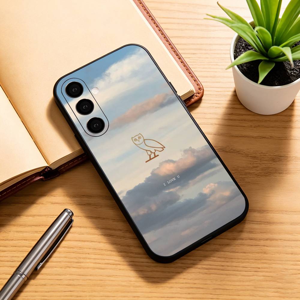 OWL-l D-Drake OvO   Phone Case For Samsung Galaxy A73,A72,A71,A70,A53,A52,A51,Soft Silicone Black Cover