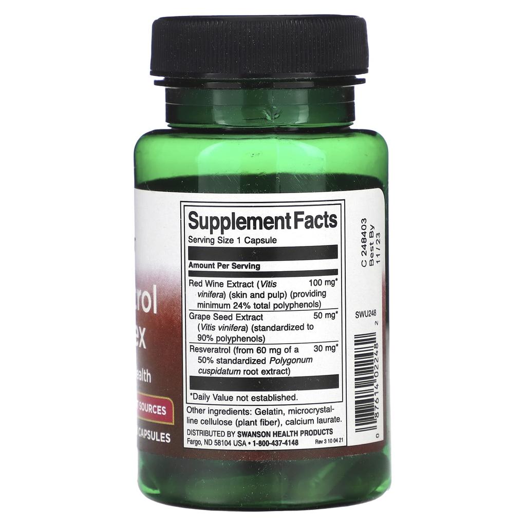 Resveratrol Complex, 60 Capsules