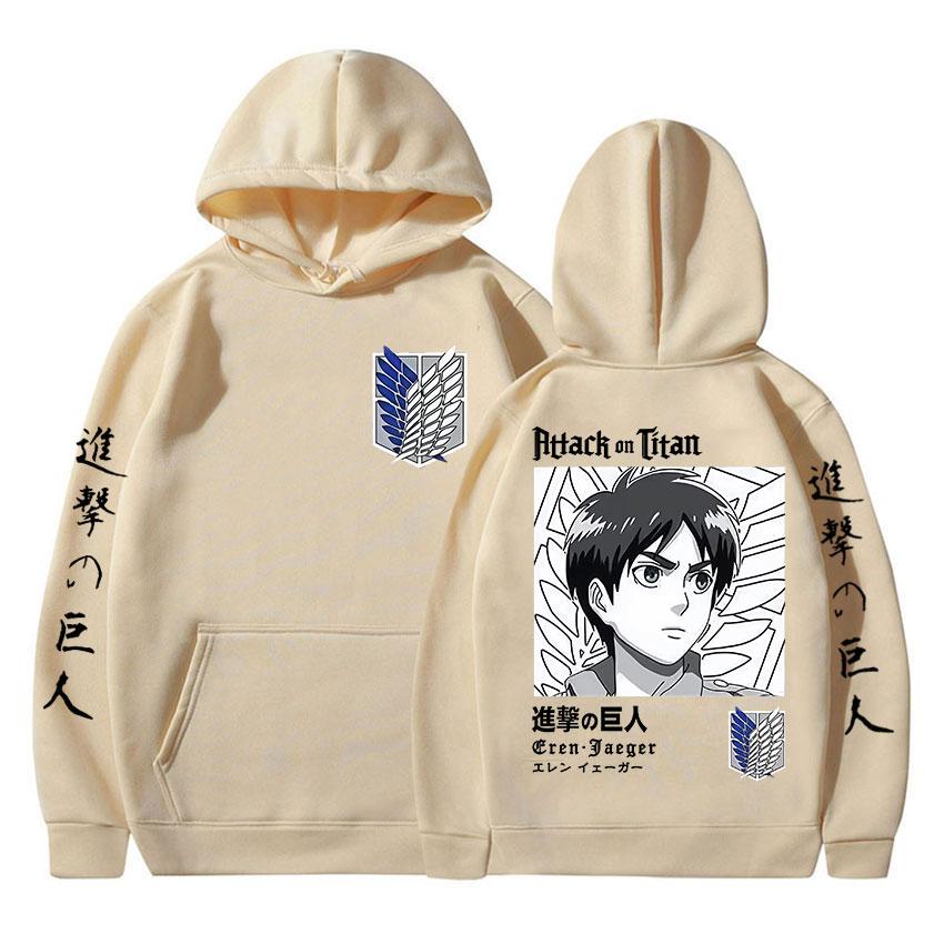 Anime Attack On Titan Graphic Hoody Men Women Clothing Hip Hop Oversized Sweatshirts Fashion Oversized Fleece Hoodies Streetwear