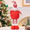Mini Stretchable Leg Christmas Doll Cartoon Christmas Knitted Doll Long Legged Elk Doll  Office