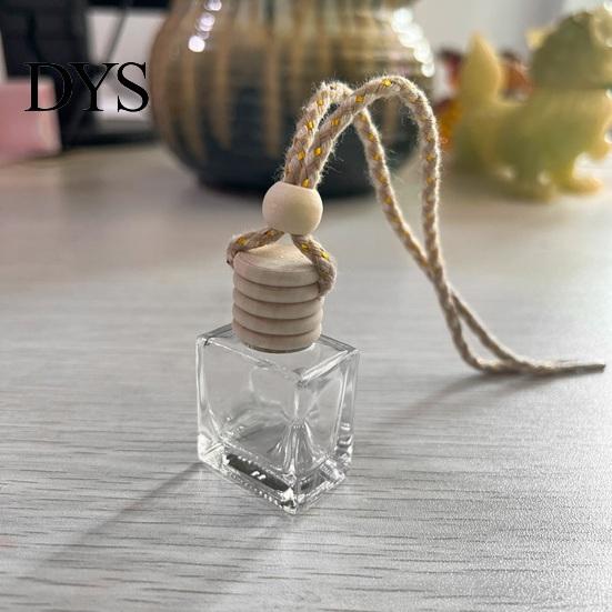 Car Air Freshener Ornament Perfume Bottle Pendant, Creative Hanging Diffuser Customizable Scent for Vehicle, Portable Essential Oil Holder,