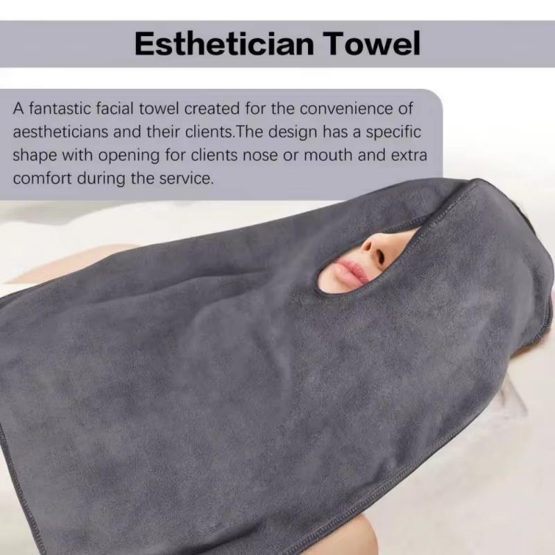 U-Shaped Beauty Towel - Ultra-Fine Fiber Facial Quick-Dry Towel, Super Soft Highly Absorbent for Salon Spa Massage Skincare Use
