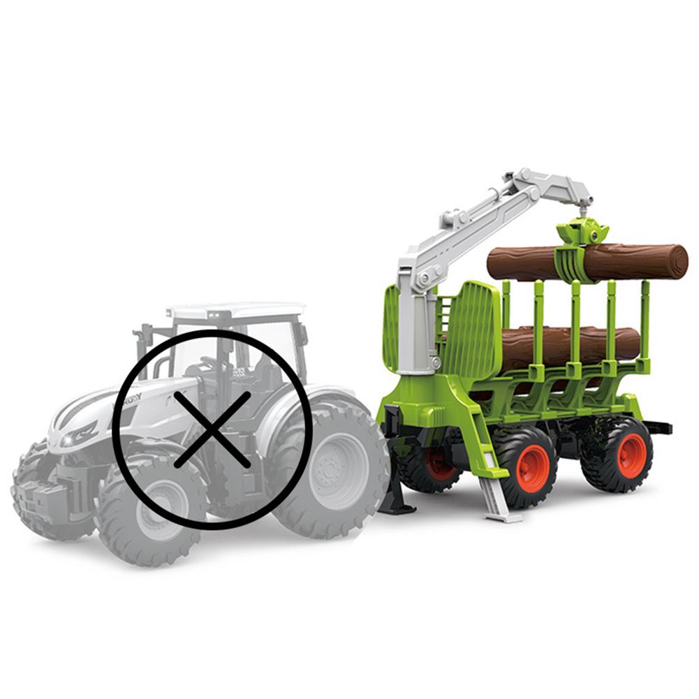 Remote Control Tractor For Kids 1:24 Scale RC Farmer Engineering Vehicle 2.4G 6CH Tractor Toy Birthday Gifts For Boys Girls