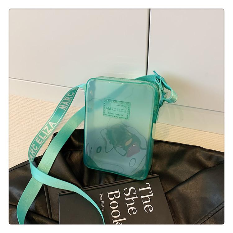 Exquisite mini bag, high-end mobile phone bag, casual and versatile fashion transparent matte women's shoulder bag