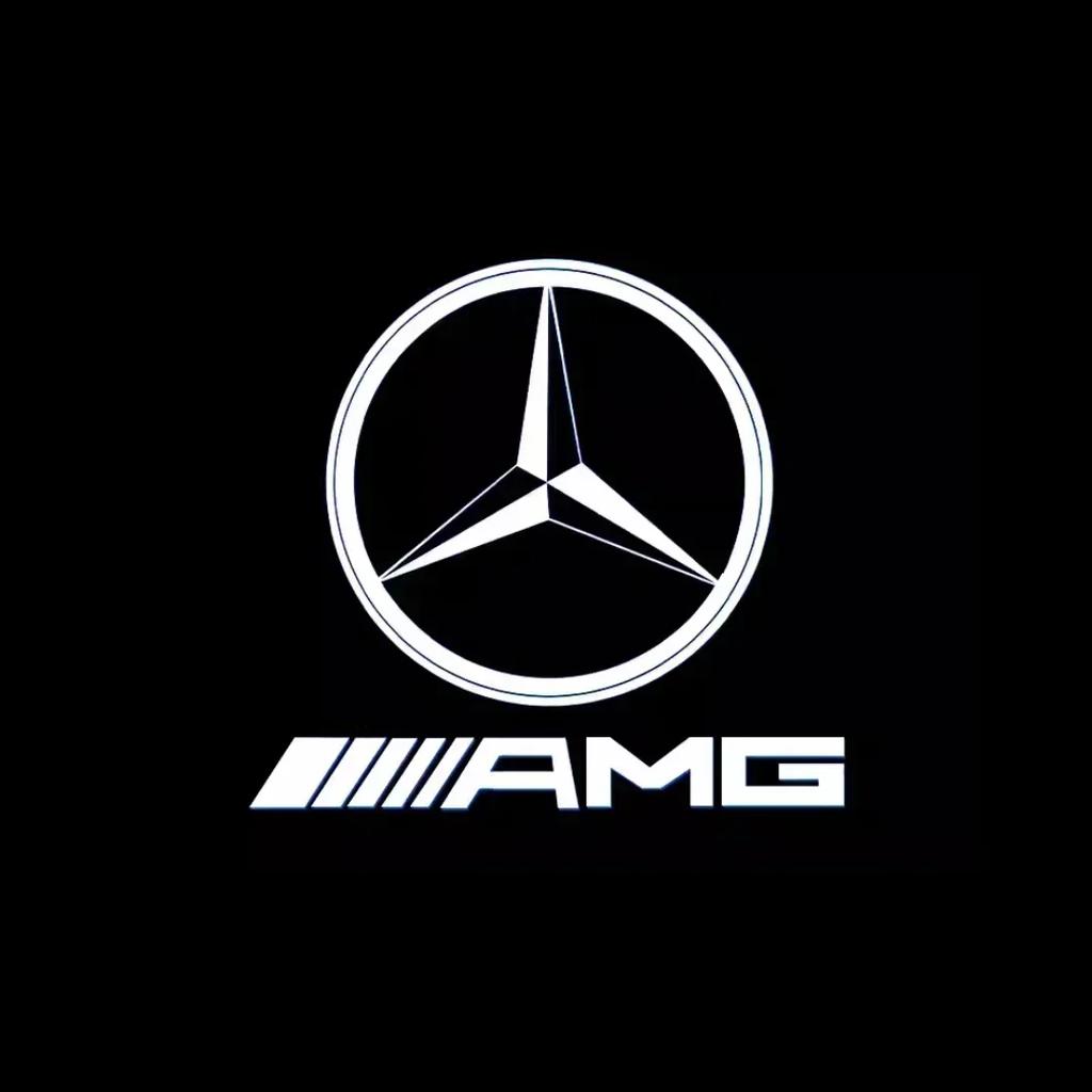 Autoaufkleber Für Benz AMG 2 Stück LED Auto Tür Projektion Willkommenslicht Logo Licht Für Mercedes Benz Maybach S-Klasse W221 W222 W223 S