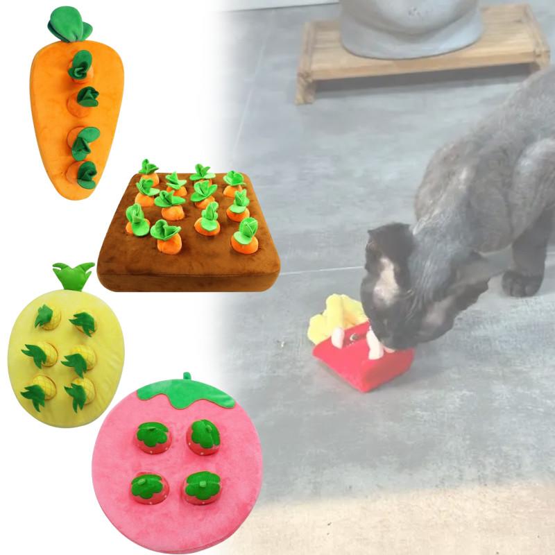 Interactive Dog Toys Strawberry Pineapple Carrot Snuffle Mat Dogs Puzzle Plush