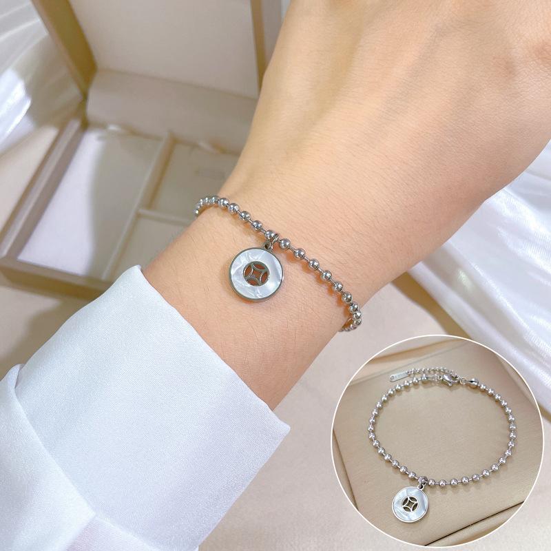 Furnace Real Gold Zircon Hip-Hop Bracelet Gold Fashion Temperament Korean Version Simple Luxury Niche