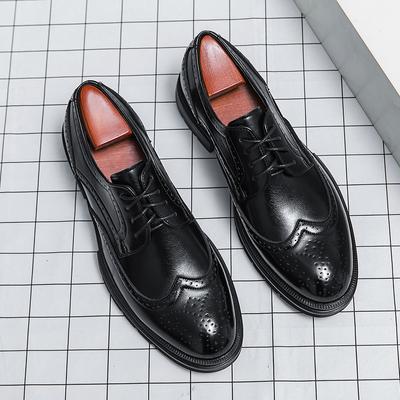 Nuove Scarpe Brogue da Uomo Autunno Primavera Scarpe Casual Eleganti alla Moda da Uomo Scarpe da Abito Classiche di Alta Gamma per Banchetti