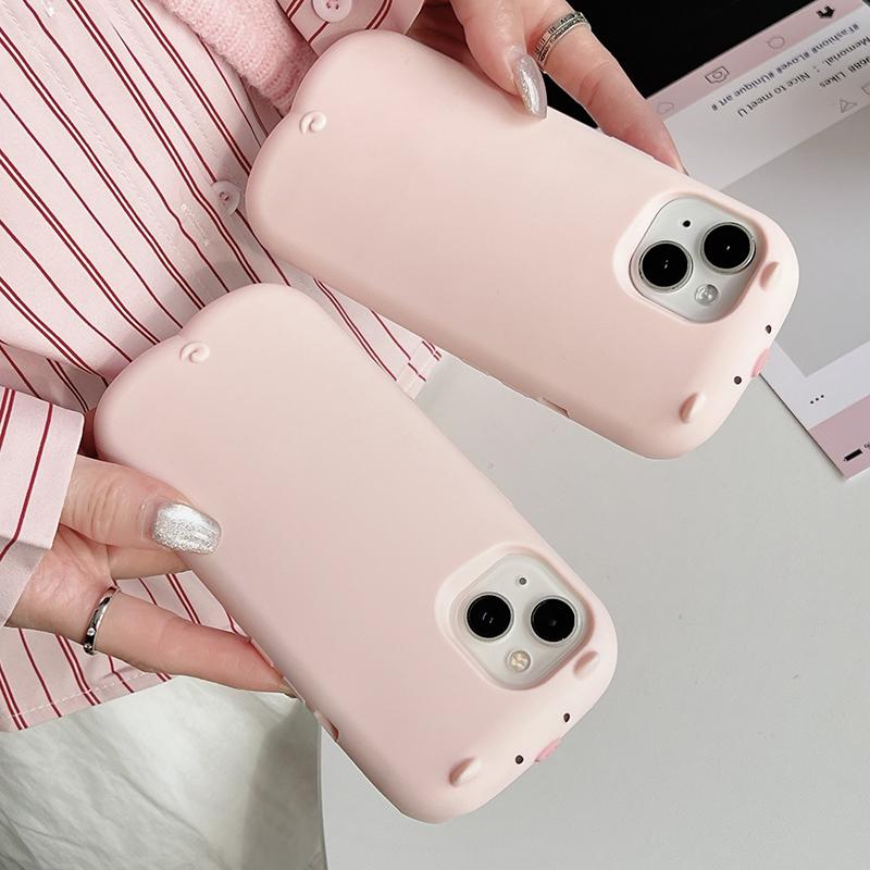 Cute 3D Pink Pig Soft Silicone Case For For Iphone 16 17 Pro Max 1 14 13 12 Pro Max Cartoon Piggy Phone Cover