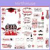 Festive Photo Booth Accessories With Handheld Paper Frames For Graduation Parties