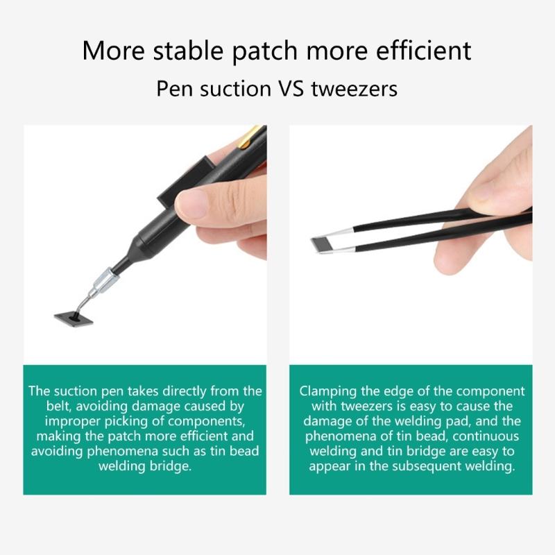 IC Vacuum Sucking Suctions Pen Removers Suckers Pumps IC Tweezer PickUp Tool Solders Desoldering Tool