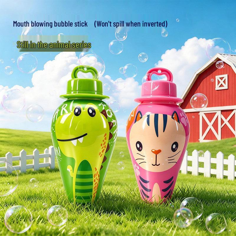 No-Spill Bubble Cup - Adorable Pet-Themed Handheld Bubble Wand for Kids' Outdoor Fun