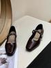 Square Head Small Single Shoes Autumn Evening Skirt with 2025 Low Heel Soft Sole Mary Jane Shoes Women's New Retro Gentle Style