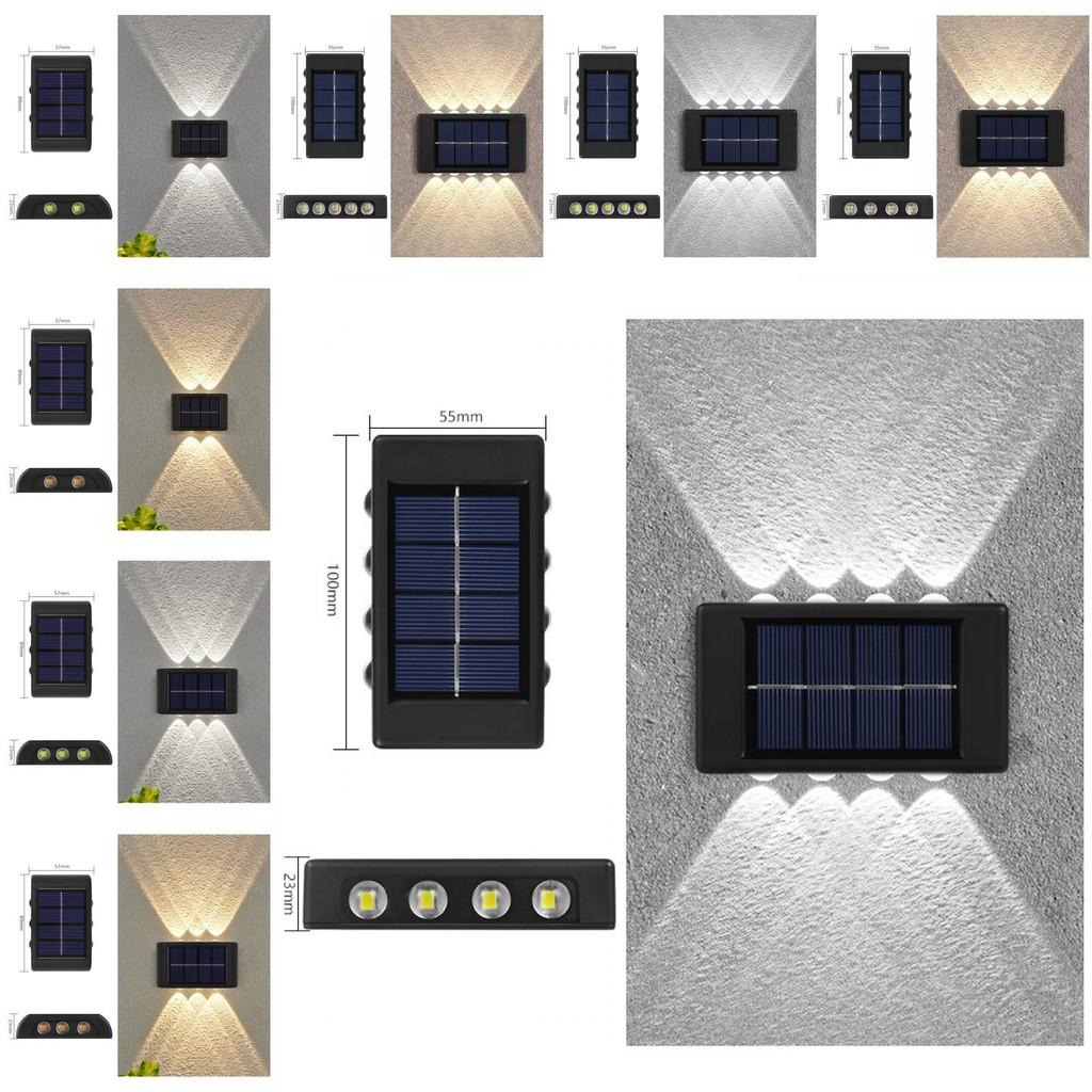 Solar Wall Lamp Outdoor Luminous Lighting Garden Fence Decoration Sunlight Light