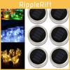 Solar Mason Jar Lid String Lights Waterproof Outdoor Battery Powered Decorative Fairy Lights