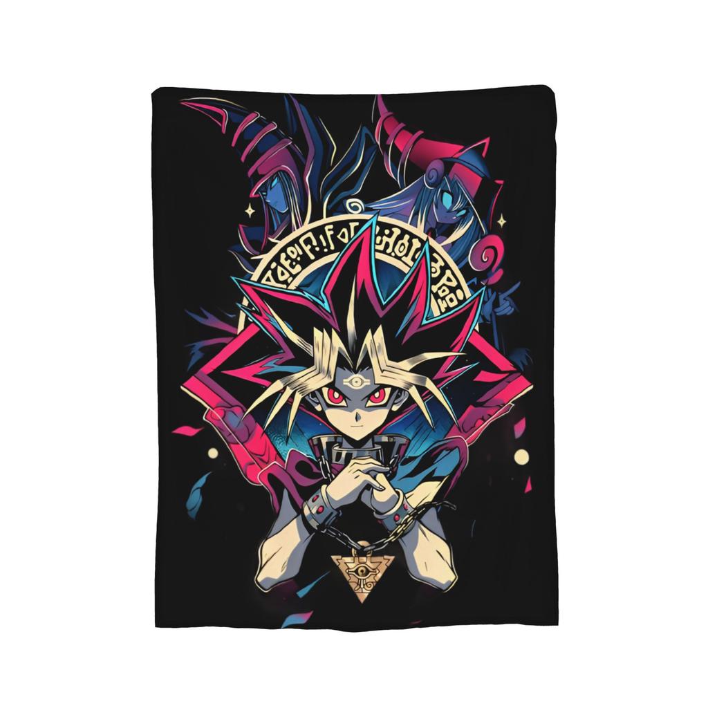 Yu-Gi-Oh!  Velvet Throw Blanket Japanese Anime Manga Aesthetic  Blanket for Bed Travel Soft Quilt,