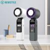 Mini Handheld Turbo Fan Foldable Design 1-199-Speed Wind 4000mAh Rechargeable Digital Display Protable Pocket Fans for Outdoor