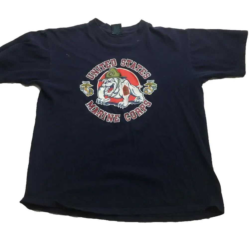 US Marine Corps Devil Dog USMC Bulldog TShirt 100 Cotton ONeck Summer Short Sleeve Casual Mens Tshirt Size S3XL S