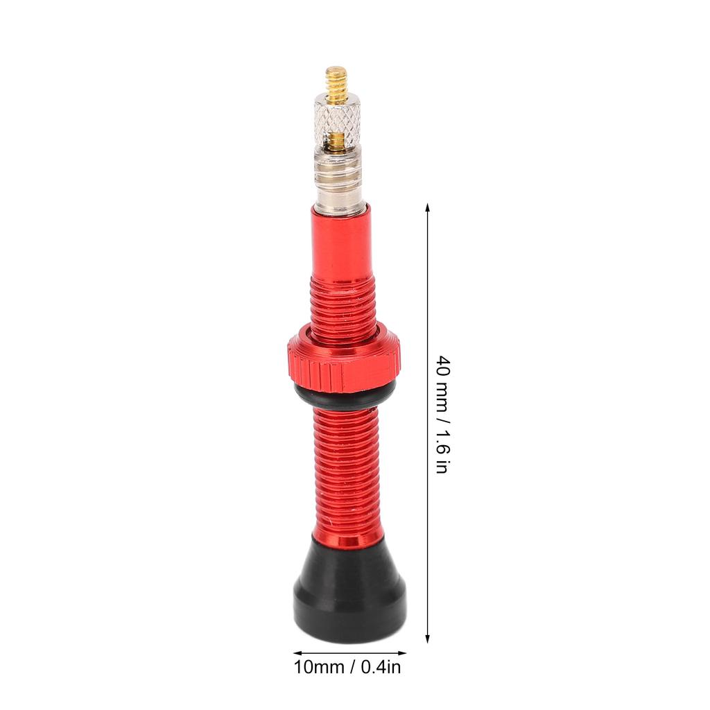 Tubeless Valve Stems Anodized Aluminum Alloy Vacuum Extension 40MM for Valve for Road Bikes Mountain Bikes
