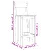 Bar Stool Set 2 pcs 40 x 48.5 x 115.5 cm Solid Douglas Fir Wood