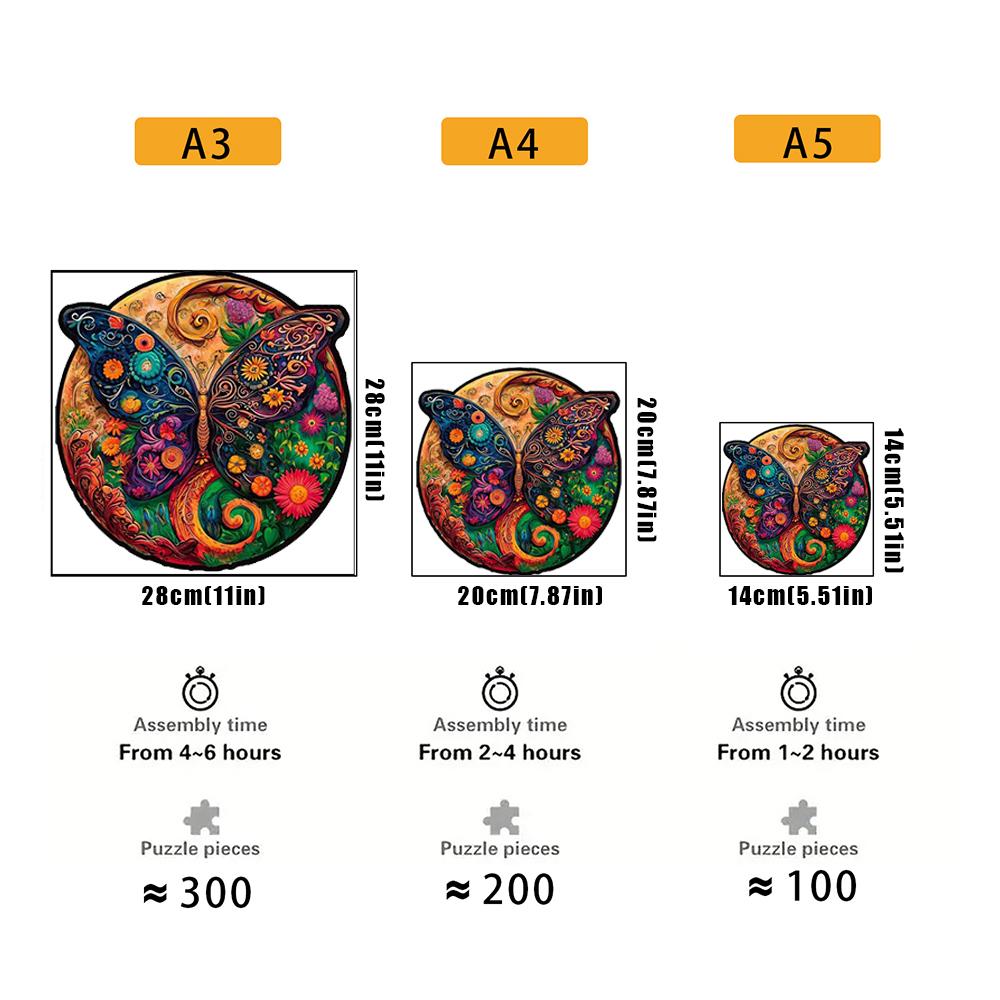 Non-Toxic Owl Wooden Animal Puzzle Diy Crafts Brain Trainer Puzzles Game For Kids Adult Educational Wood Toy Gift Medium Difficulty Jigsaw