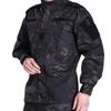 Multicam Black Camouflage Clothes Top and Bottom Set BDU Jacket Pants Military Survival Game Combat Clothes [GUN FREAK] (L)