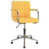 Day and Night - Day and Night Mustard Yellow Fabric Swivel Dining Chair