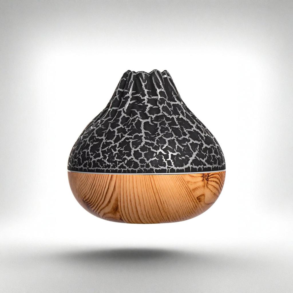 Volcano Humidifier USB Simulation Flame 7 Color Light for Bedroom