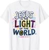 Jezus is Het Licht van de Wereld Johannes 8:12 VBS Verlichting T-shirt