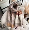 Luxury Cashmere Love Scarf Winter Women Pashmina Shawls Warm Blanket Wraps Female Foulard Bandana Brand Thick Scarves Hijab New