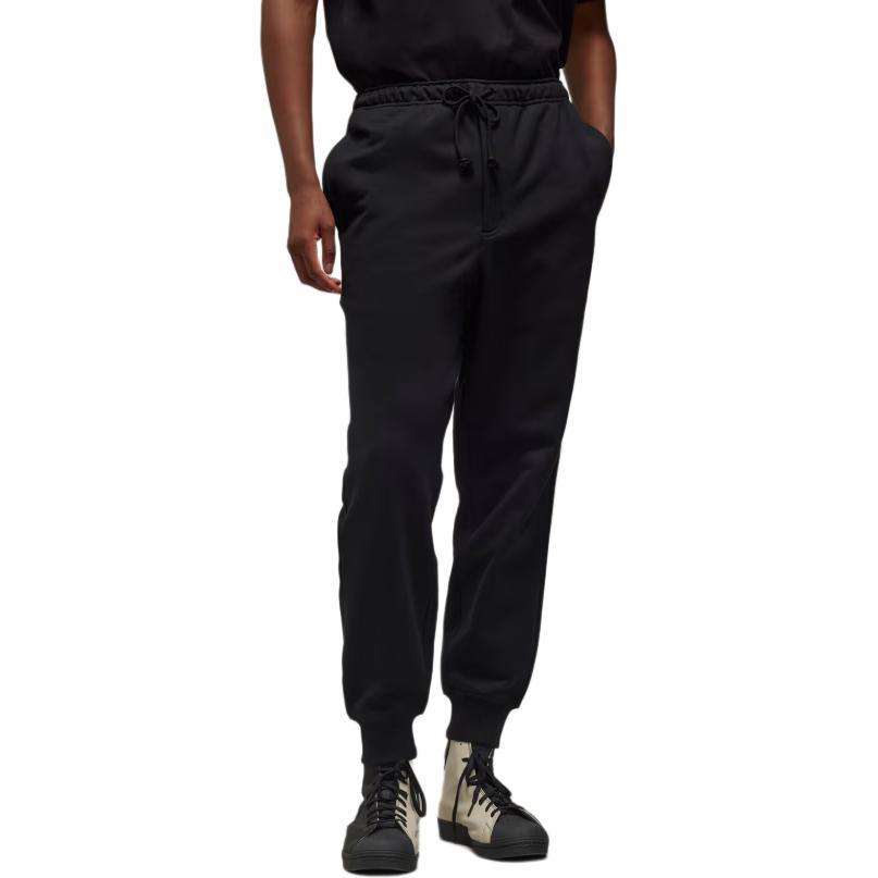 

Y-3 Brushed Terry Cuffed Solid Color Drawstring Joggers Men bottoms Black IW0070 XS