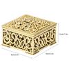 12pcs Square Hollow Plastic Gift Box Candy Boxes Wedding Birthday Party DecorationGold