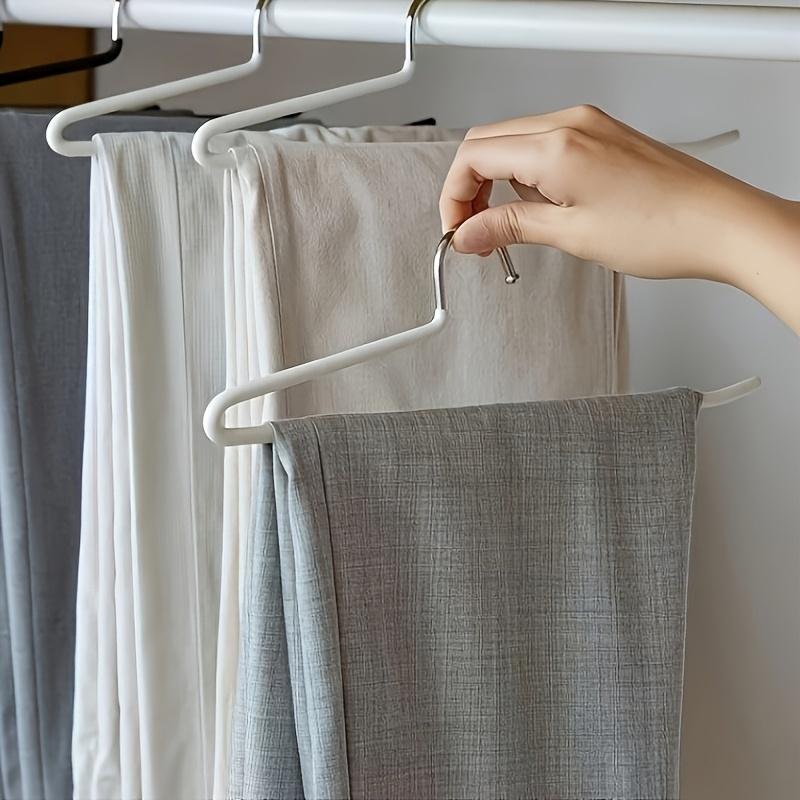 30pcs Heavy-Duty Z-Shaped Pants Hanger Durable Metal Multi-Function Wardrobe Clothing Organizer Trousers Shirts Clothes Hangers