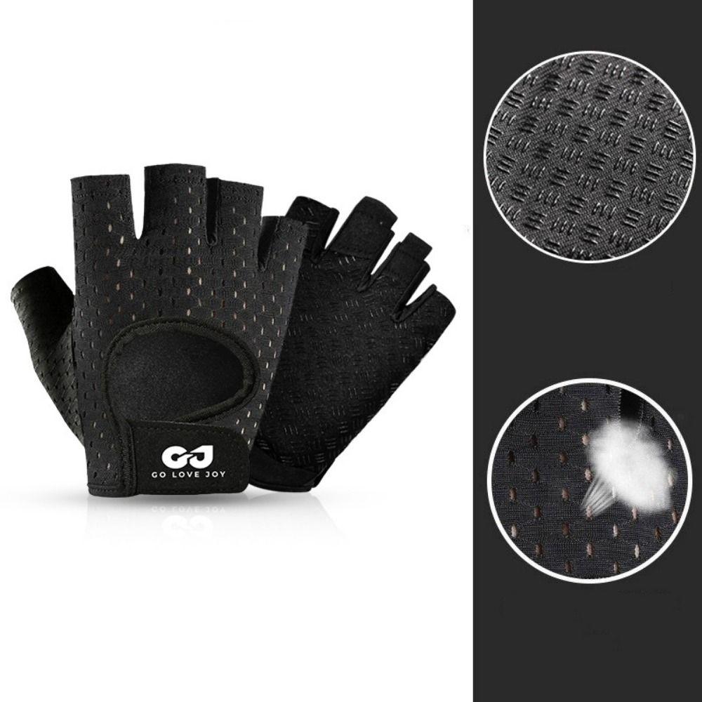 1 Pair Shockproof Cycling Gloves Anti-Slip Half Finger Gloves Fitness Gloves  Exercise