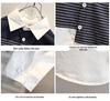 Boys' Handsome Striped Long-Sleeve Shirt, New 2025 Spring/Autumn Trend, Small to Medium Sizes