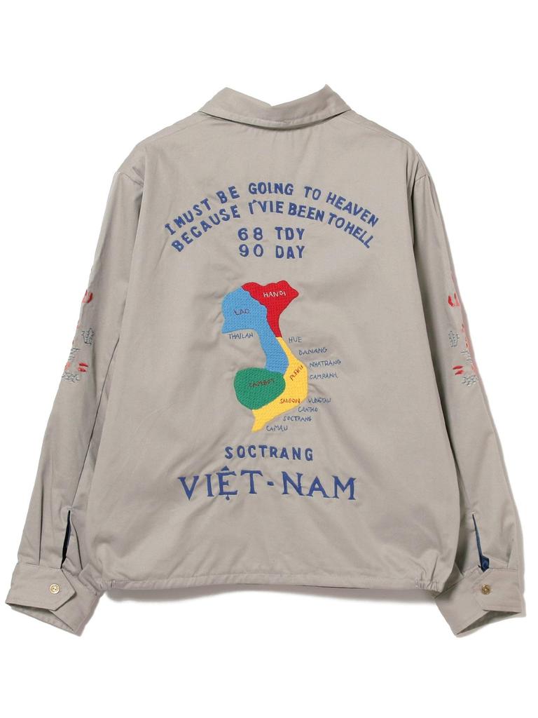 Beams Boy Women's Tailor Toyo Vietnam Blouson Jacket, Gray, Size M, 13180313086