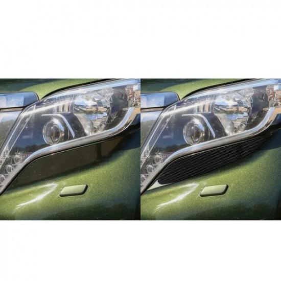 For Toyota Land Cruiser Prado 2014-2017 Carbon Fiber Headlight Eyelids Eyebrows