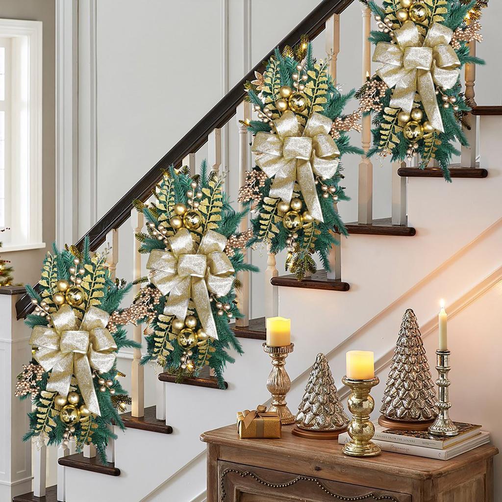 Weihnachten Front Tür Girlande Outdoor Dekoration Urlaub Willkommen Girlande Dekoration Weihnachten Kranz