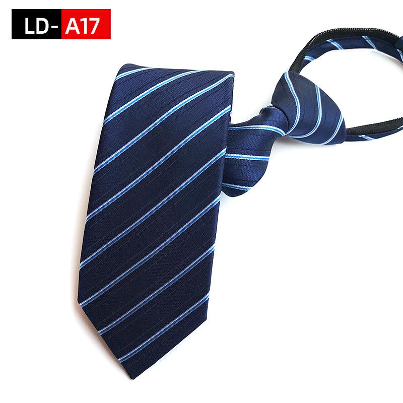 Cravată de afaceri pentru bărbați de 8 cm, cu fermoar, cravată cu nod leneș, decorațiuni occidentale