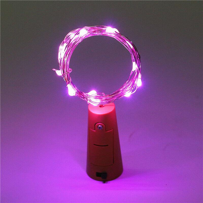 1m 2m 3m Wine Bottle Lights For Fairy String Battery Corker Outdoor Decor Wire Christmas Shaped Garland Party Festival Operated