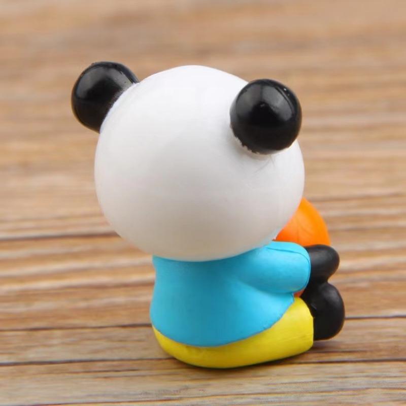 4Pcs/Set Anime Panda Doll Cartoon Action Toy Figures 2-4cm