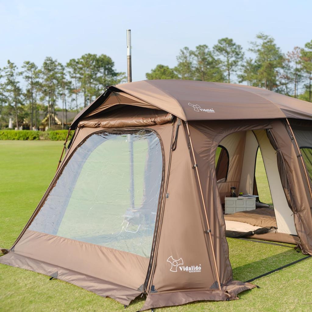 Vidalido WeCity Tenda a 2 stanze Opzione dedicata Porta in TPU Tenda per porta Famiglia numerosa da 4 a 8 persone Tenda a due stanze Doppio strato Campeggio impermeabile
