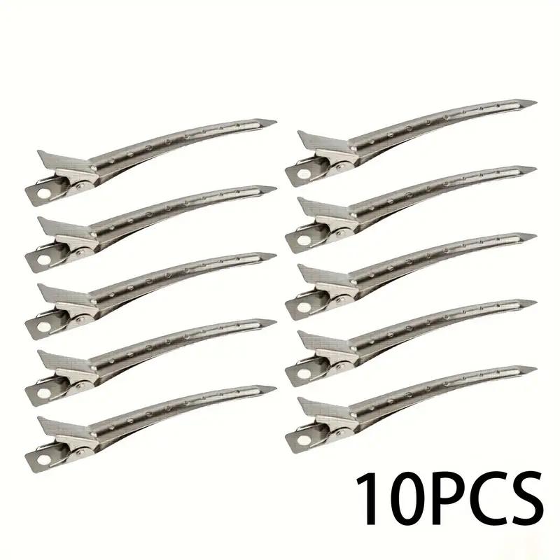 Metal Alligator Duckbill Hair Clips with Holes for Sectioning Styling - Professional Salon Hairdressing Clips for Women